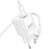 МЗП Hoco C147A PD20W+QC3.0 (1USB-A/1C) + кабель Type-C to Lightning – White. Фото 5 з 6