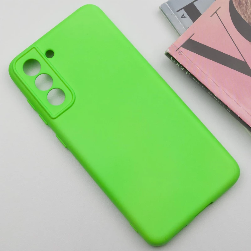 Чохол Silicone Case Lakshmi з закритою камерою на Samsung Galaxy S23 FE – Салатовий / Neon Green. Фото 5 з 13