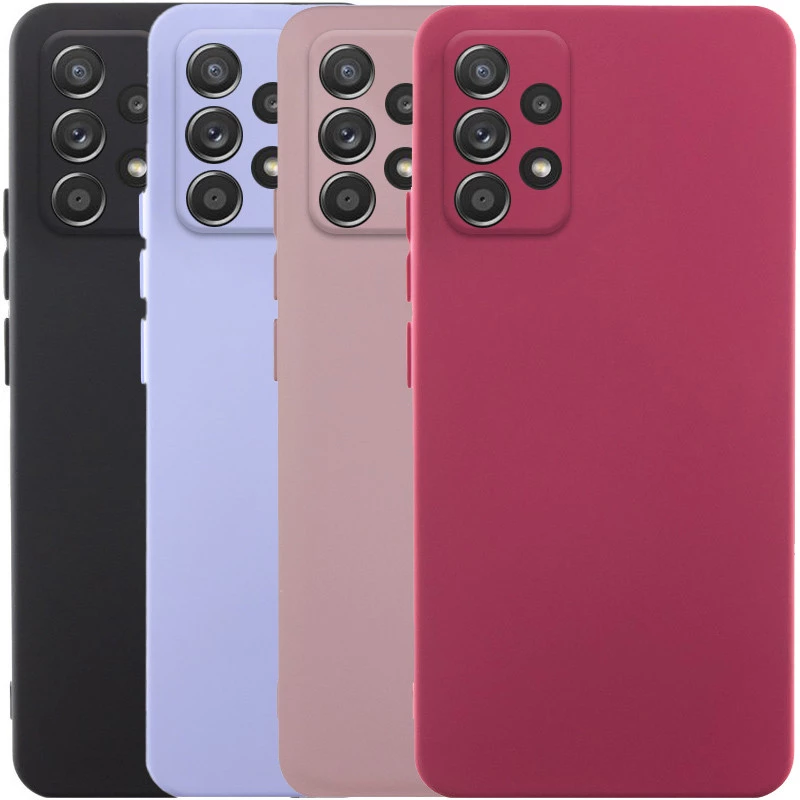 Цветной силиконовый чехол GETMAN с закрытой камерой на Samsung Galaxy A52 4G / A52 5G фото 3 из 3