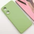 Цветной силиконовый чехол с защитой камеры для Oppo Reno 8T 4G – Фисташковый. Фото 3 из 9
