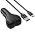 АЗП Borofone BZ35 Leader PD15W+QC3.0 total 30W (2USB-A/2C) + кабель USB to Type-C – Black. Фото 2 з 4