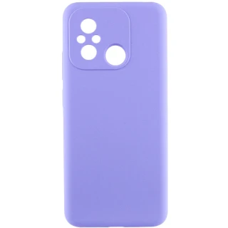 Чохол Silicone Case Lakshmi Premium із закритою камерою для Xiaomi Redmi 12C / Poco C55 — Бузковий / Dasheen