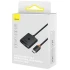 Перехідник HUB Baseus AirJoy Series 2in1 HDMI to HDMI/HDMI (B01331105) – Cluster Black. Фото 2 з 6