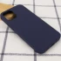 Чехол с закрытым низом Silicone Case для Apple iPhone 15 Pro (6.1") – Темно-синий / Midnight blue. Фото 3 из 5