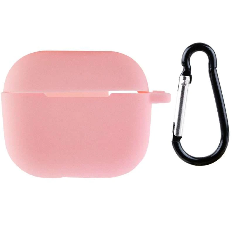 

Силиконовый футляр для наушников AirPods 3 (Розовый / Light pink), Рожевий / light pink