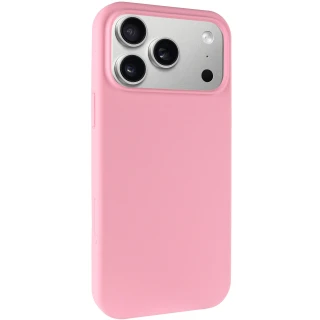 Чохол з закритим низом Silicone Case на Apple iPhone 17 Pro (6.3") — Рожевий / Light pink