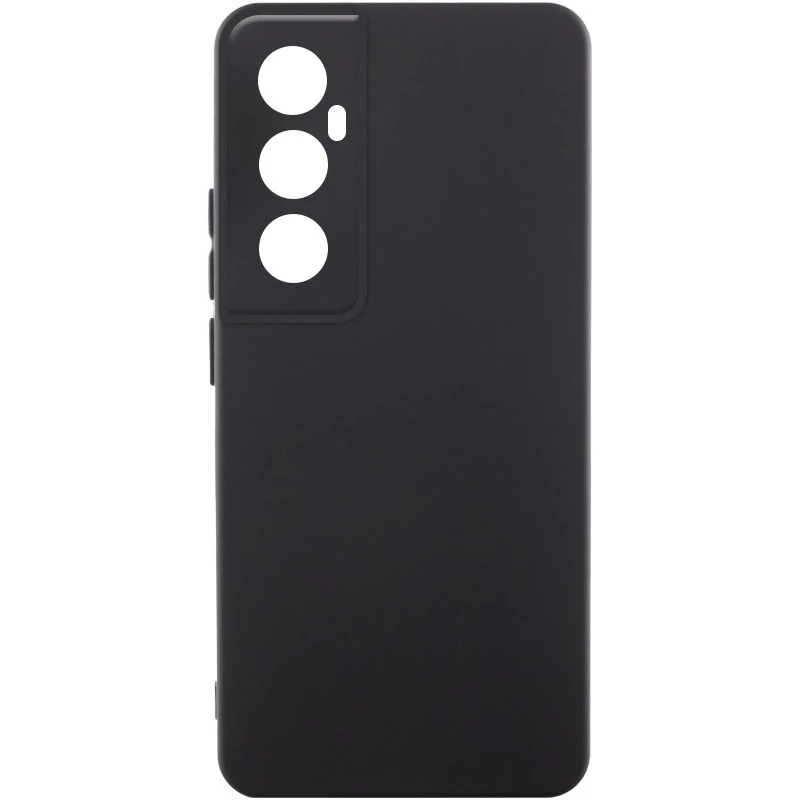 Чохол Silicone Case Lakshmi Plus з закритою камерою на Realme C65 4G – Чорний / Black. Фото 1 з 2