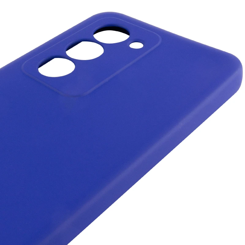 Цветной силиконовый чехол GETMAN с закрытой камерой на Xiaomi Redmi 15 (EU) – Синий / Deep navy. Фото 5 из 6