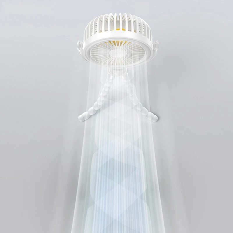 Портативний вентилятор Usams ZB289 Baby Stroller fan 2000mAh – White. Фото 2 з 6