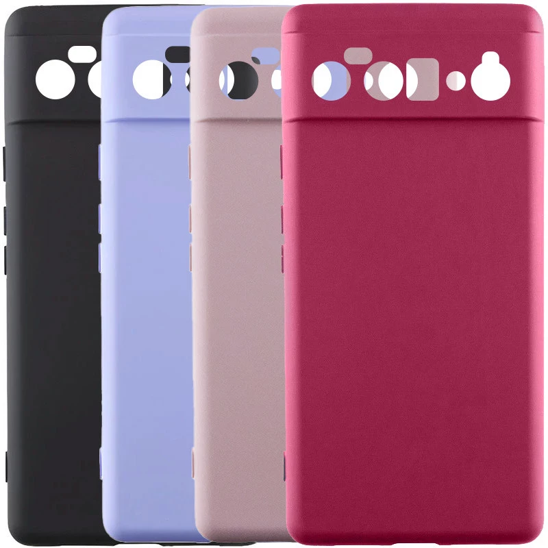 Кольоровий силіконовий чохол GETMAN із закритою камерою для Google Pixel 6 Pro фото 1 з 1