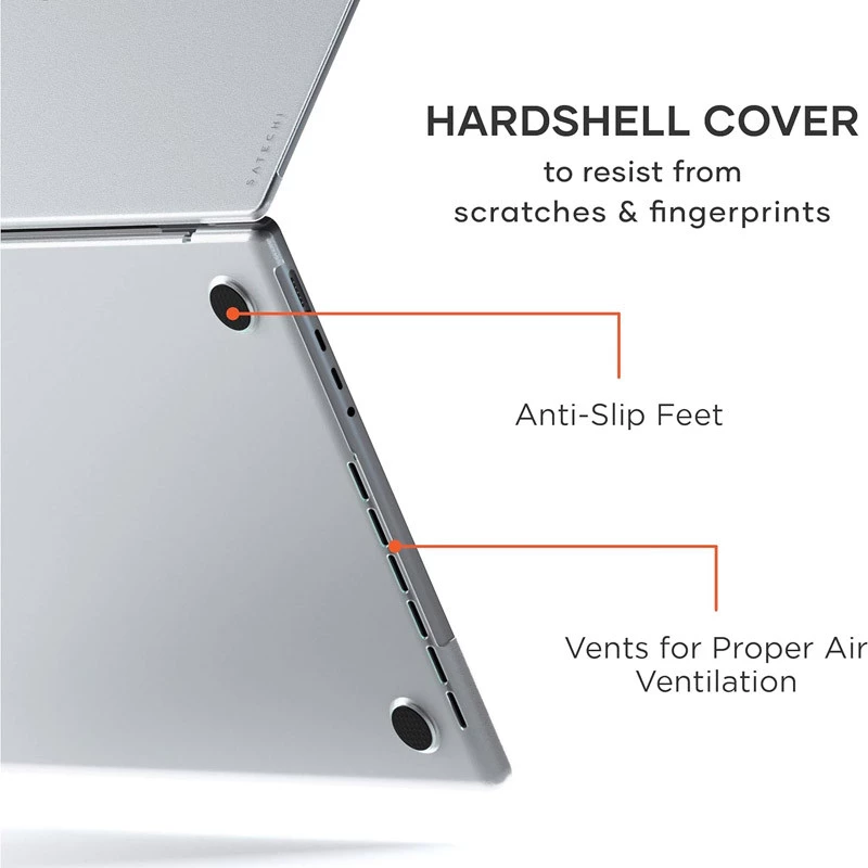 Чохол-накладка Clear Shell для Apple MacBook Pro 14.2" (2021) – Прозорий. Фото 3 з 11