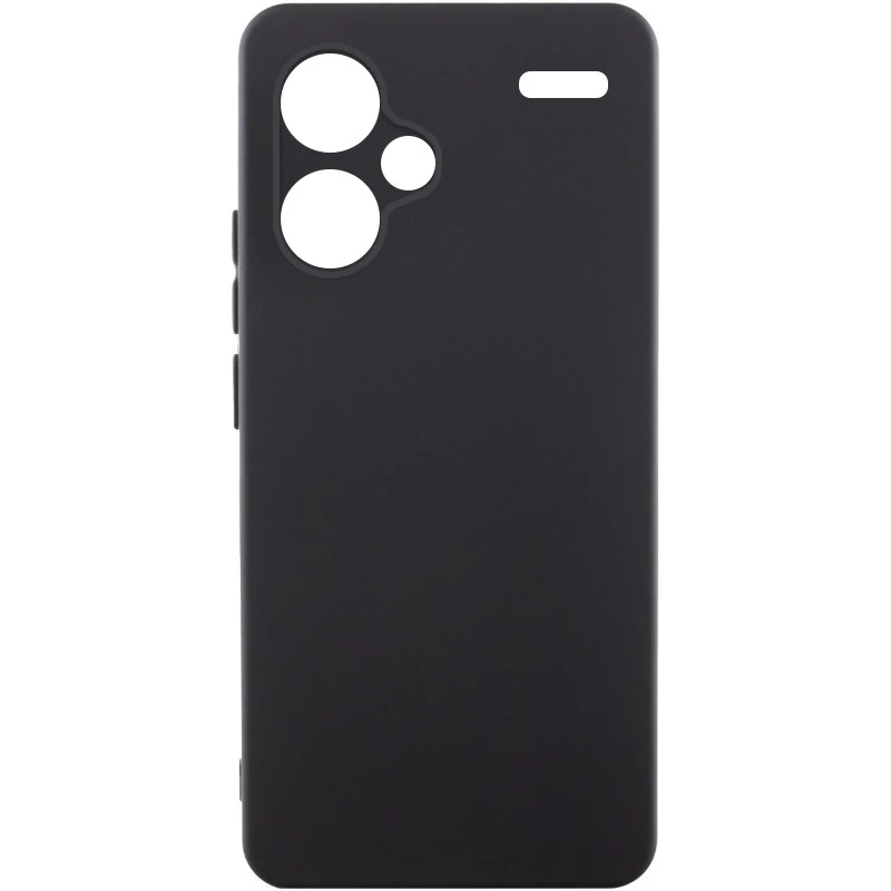 Чохол Silicone Case Lakshmi з закритою камерою на Xiaomi Redmi Note 13 Pro+ – Чорний / Black. Фото 2 з 5