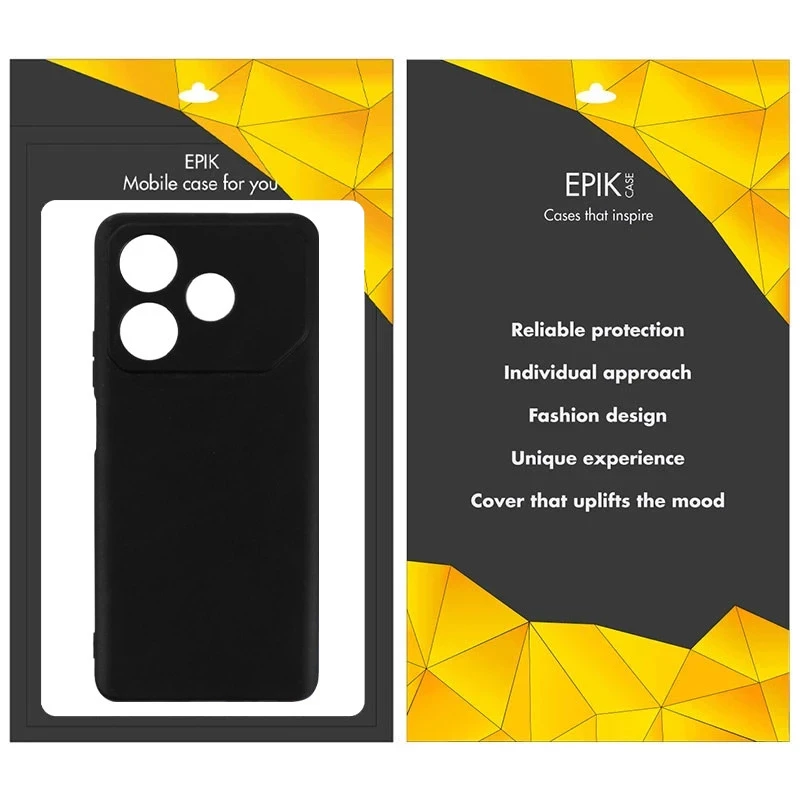 Чорний силіконовий чохол Epik із захистом камери на TECNO Pova 6 Neo (LI6) – Чорний. Фото 2 з 2