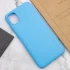 Кольоровий силіконовий чохол на Samsung Galaxy A04e – Блакитний. Фото 5 з 6