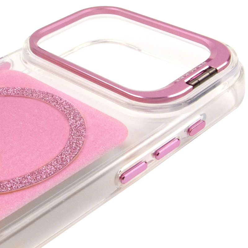 Чохол TPU+PC Jewel Sparkle with MagSafe для Apple iPhone 17 Pro (6.3") – Pink Ruby. Фото 6 з 8