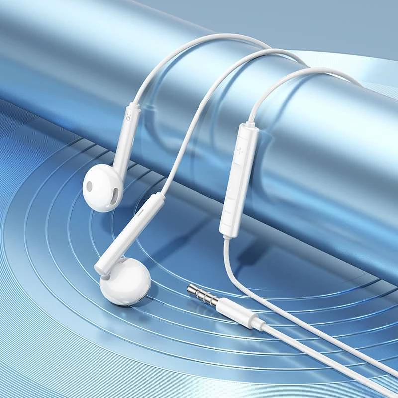 Наушники Borofone BM82 Art music wire control – White. Фото 3 из 3