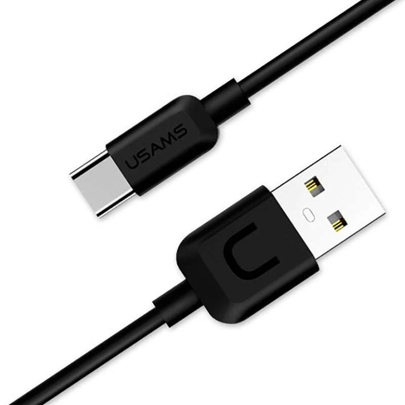 Дата кабель USAMS US-SJ099 USB to Type-C (1m) – Черный. Фото 2 из 2