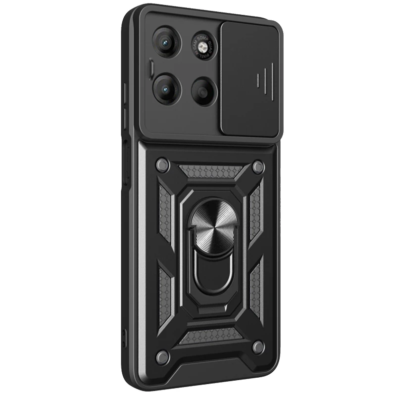 Удароміцний чохол Ummi Camshield Serge Ring (in box) для Motorola Edge 60 – Чорний / Black. Фото 1 з 3