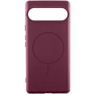 Чехол Silicone Cover Lakshmi (AA) with Magnetic Fit для Google Pixel 10 — Бордовый / Marsala