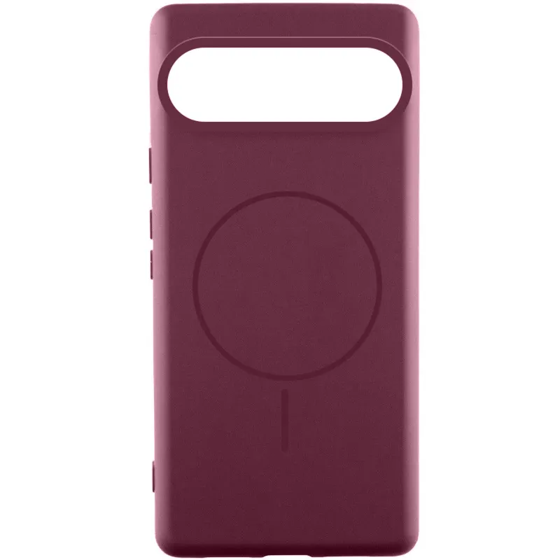 Чехол Silicone Cover Lakshmi (AA) with Magnetic Fit для Google Pixel 10 Pro XL – Бордовый / Marsala. Фото 1 из 1