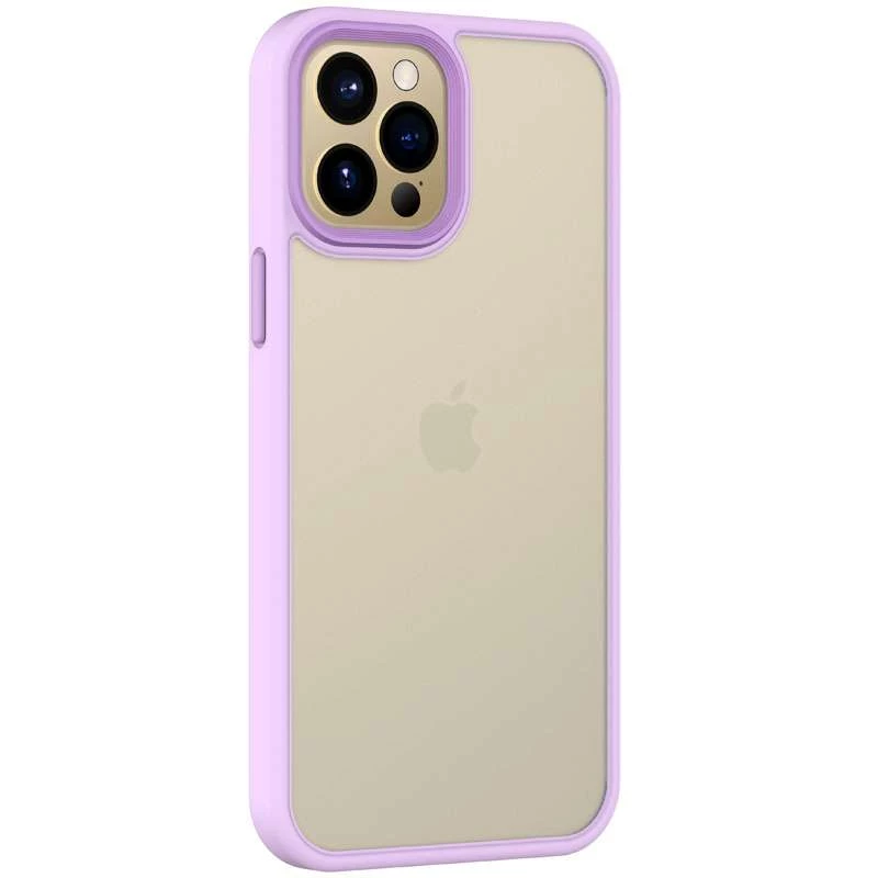 

TPU+PC з металевими кнопками на Apple iPhone 12 (6.1") (Бузковий)