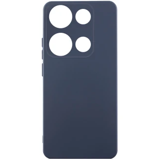 Чехол Silicone Case Lakshmi Plus с закрытой камерой для Xiaomi Redmi Note 14S — Синий / Midnight Blue