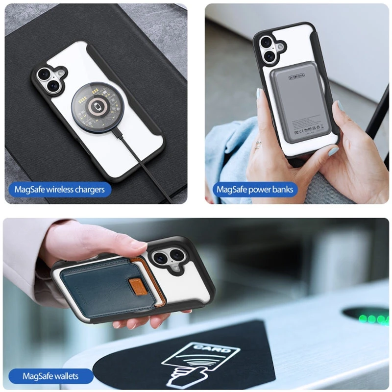 Чохол книжка Dux Ducis з MagSafe на Apple iPhone 17 (6.3") – Black. Фото 13 з 14