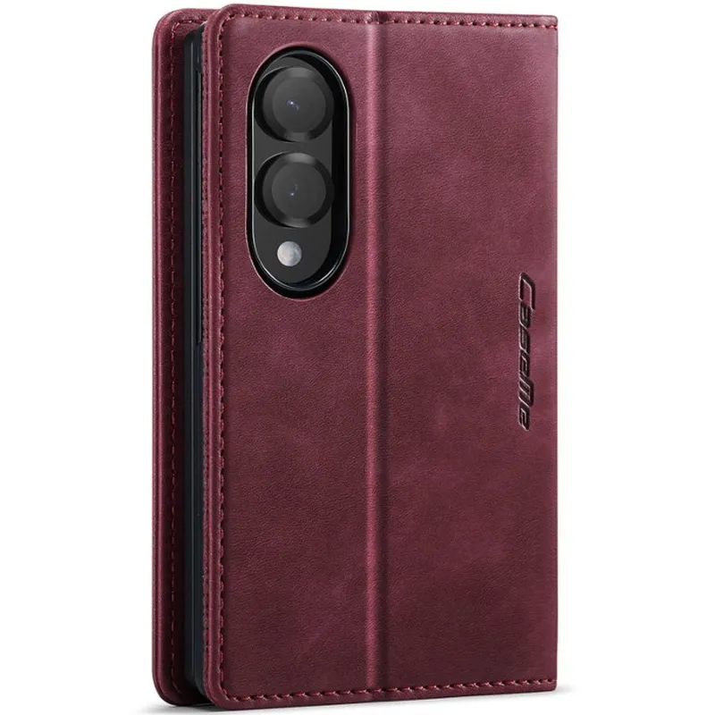 Шкіряний чохол-книжка CaseMe Velvet Matte для Samsung Galaxy Z Fold8 – Red. Фото 3 з 6