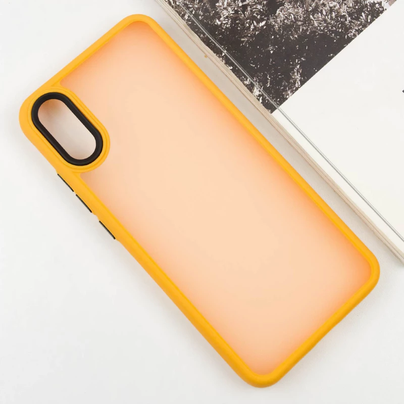 Чехол TPU+PC Lyon Frosted на Xiaomi Redmi 9A – Orange. Фото 3 из 6