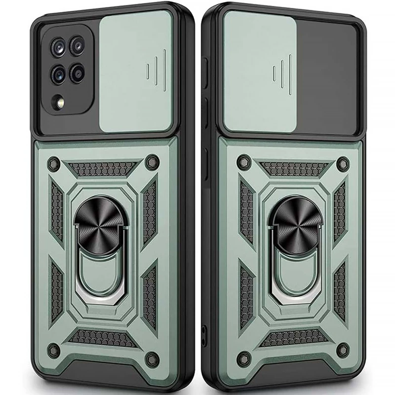 Удароміцний чохол Ummi Camshield Serge Ring (in box) для Samsung Galaxy M53 5G – Зелений. Фото 1 з 3