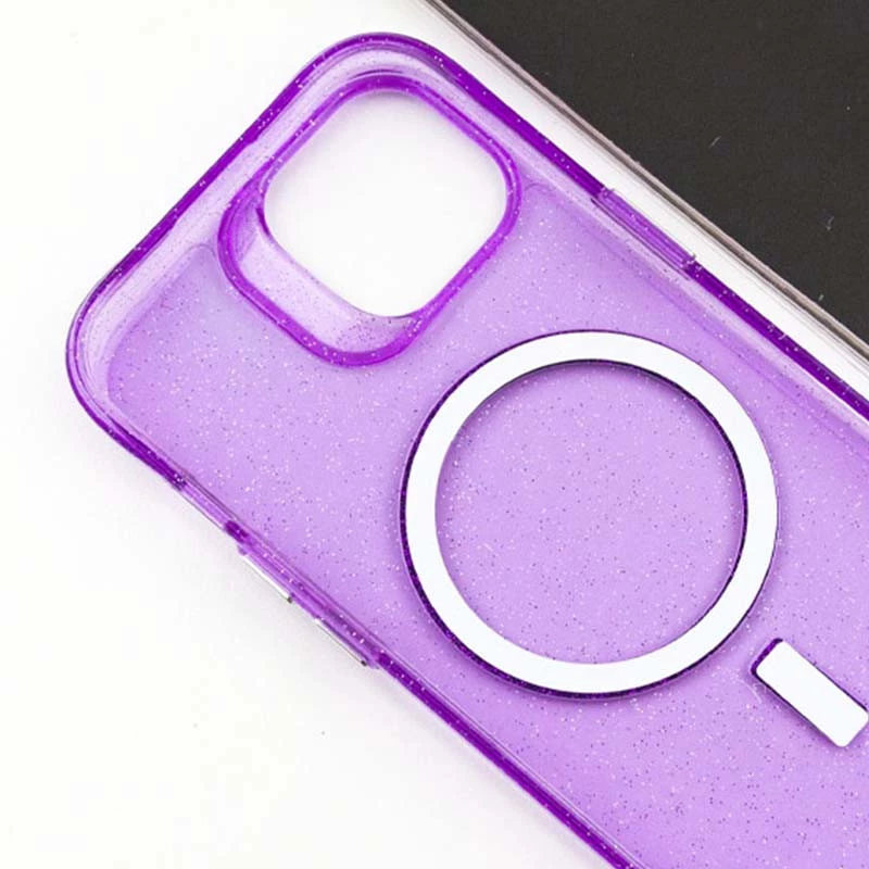 Зоряний чохол з MagSafe на Apple iPhone 15 (6.1") – Purple. Фото 12 з 12
