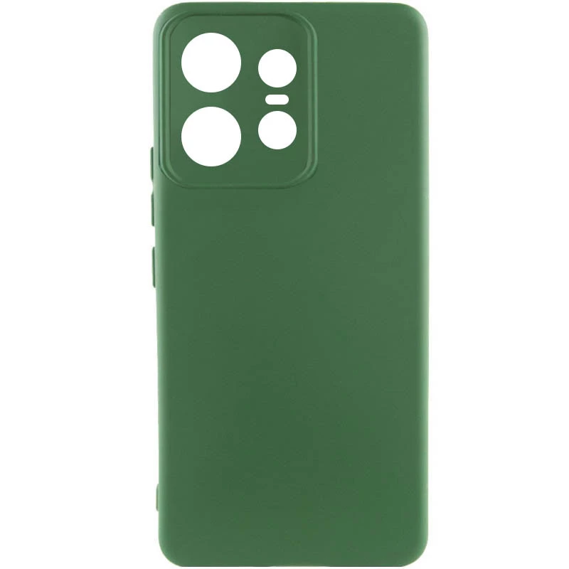 Чохол Silicone Case Lakshmi Plus з закритою камерою на Motorola Edge 50 Pro – Зелений / Dark green. Фото 1 з 3