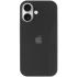 Чехол Silicone Case с закрытым низом для Apple iPhone 16 Plus – Черный / Black. Фото 12 из 14