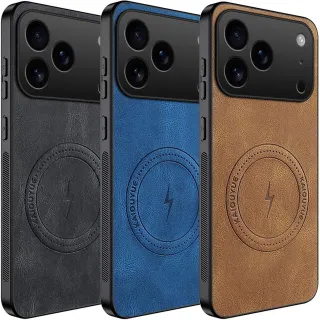 TPU+PC чохол Nappa Texture Magnetic Case для Apple iPhone 17 Pro (6.3")
