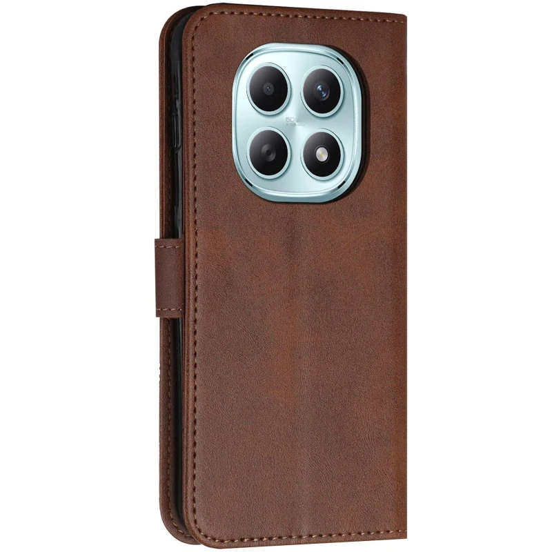 Кожаный чехол-книжка Jet Cover для Xiaomi Redmi Note 15 4G/5G (EU) – Brown. Фото 3 из 6