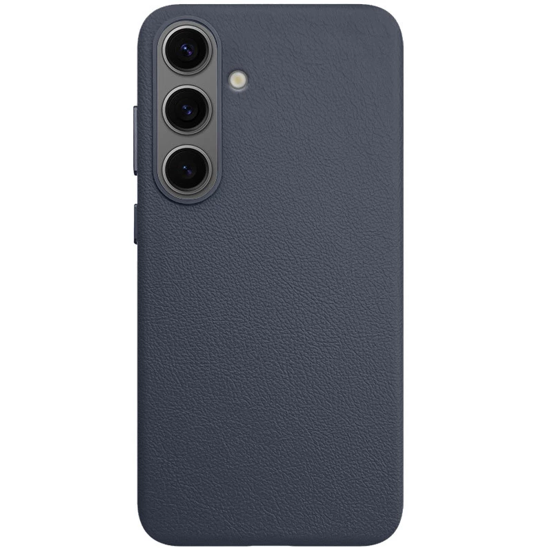 Кожаный чехол Leather Case Premium для Samsung Galaxy S25 – Midnight Blue. Фото 1 из 1
