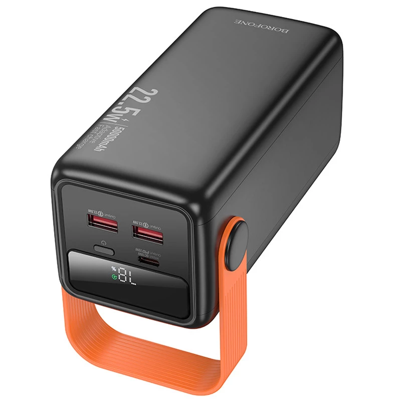 Портативное ЗУ Power Bank BOROFONE BJ66A Magnifico 22.5W+PD20W 50000 mAh – Black. Фото 6 из 8