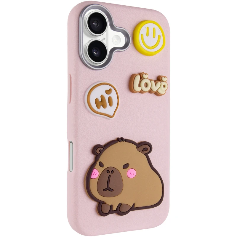 Чехол Labubu Toys для Apple iPhone 17 (6.3") – Capybara / Pink. Фото 2 из 6