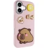 Чехол Labubu Toys для Apple iPhone 17 (6.3") – Capybara / Pink. Фото 2 из 6