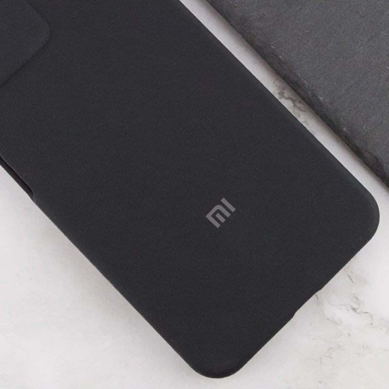 Силиконовый чехол Cover Lakshmi с защитой камеры для Xiaomi Redmi Note 14 Pro+ 5G – Черный / Black. Фото 2 из 5