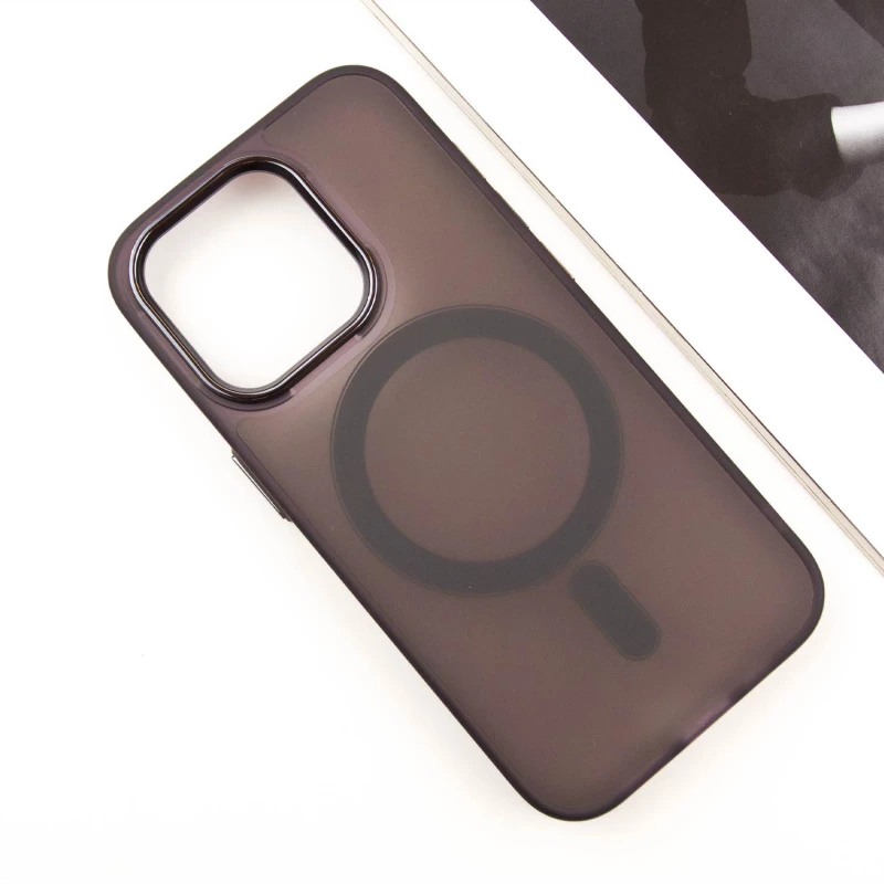 Кольоровий TPU+PC з MagSafe на Apple iPhone 13 Pro Max (6.7") – Dark Purple. Фото 4 з 10