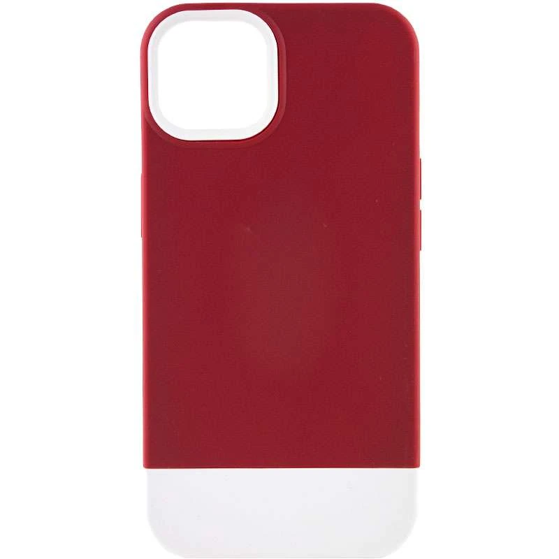 Двоколірний чохол Bichromatic на Apple iPhone 12 (6.1") – Wine / White. Фото 1 з 5