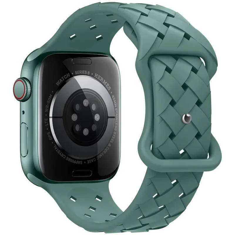 Ремінець Hoco WA16 Flexible series Apple watch (42/44/45/49mm) – Pine green. Фото 2 з 2