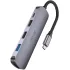 Перехідник HUB Hoco HB27 10-Port (Type-C to HDTV+USB3.0+PD+2xUSB2.0) – Metal gray. Фото 6 з 6