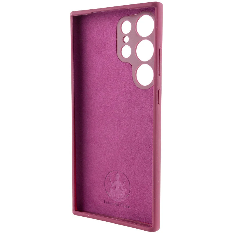 Чохол Silicone Case Lakshmi Premium із закритою камерою для Samsung Galaxy S25 Ultra – Бордовий / Plum. Фото 4 з 7