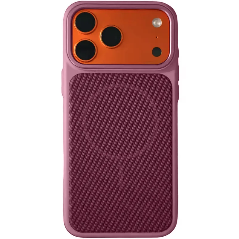 Чохол TPU TechWoven Hybrid with MagSafe для Apple iPhone 17 Pro (6.3") – Dark Cherry. Фото 1 з 1