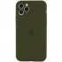 Чехол Silicone Case с защитой камеры для Apple iPhone 12 Pro (6.1") – Зеленый / Dark Olive. Фото 1 из 6