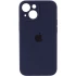 Чехол Silicone Case с защитой камеры для Apple iPhone 15 Plus (6.7") – Темно-синий / Midnight blue. Фото 1 из 4