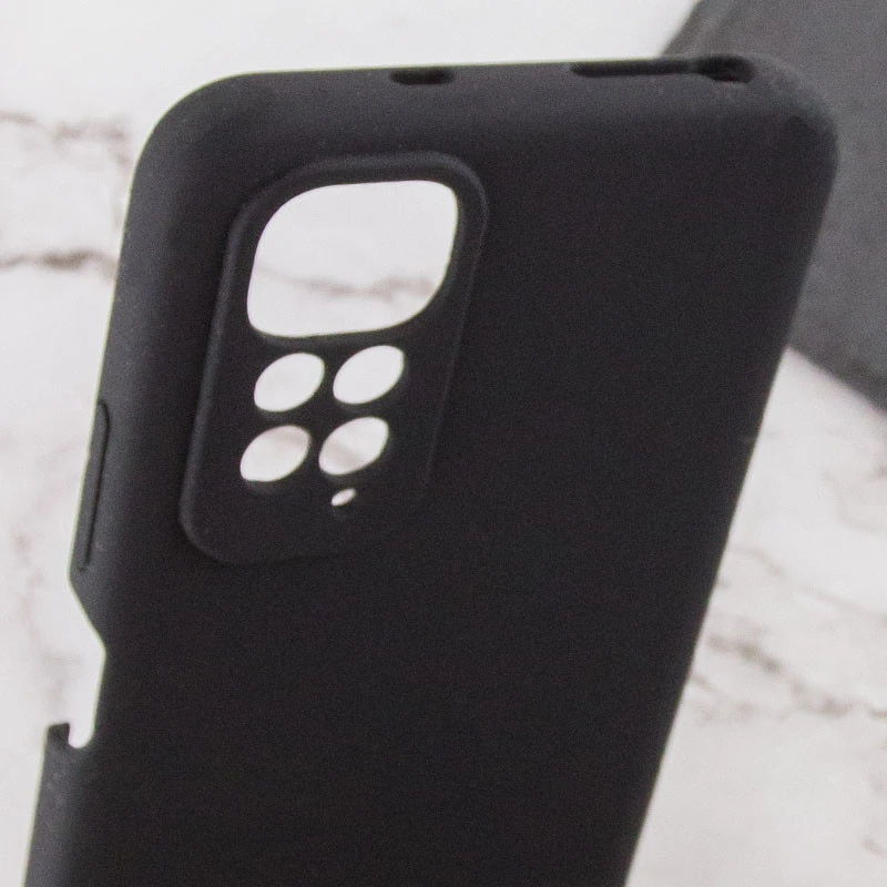 Чохол Silicone Case Lakshmi Premium із закритою камерою для Xiaomi Redmi Note 11 (Global) / Note 11S – Чорний / Black. Фото 10 з 11