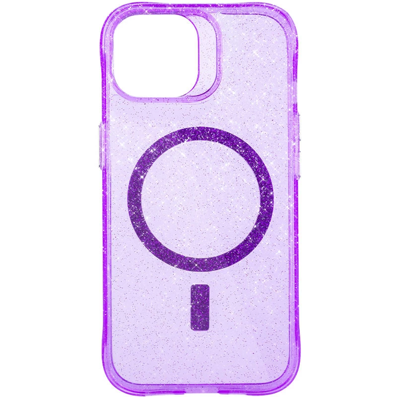 Зоряний чохол з MagSafe на Apple iPhone 15 (6.1") – Purple. Фото 4 з 12